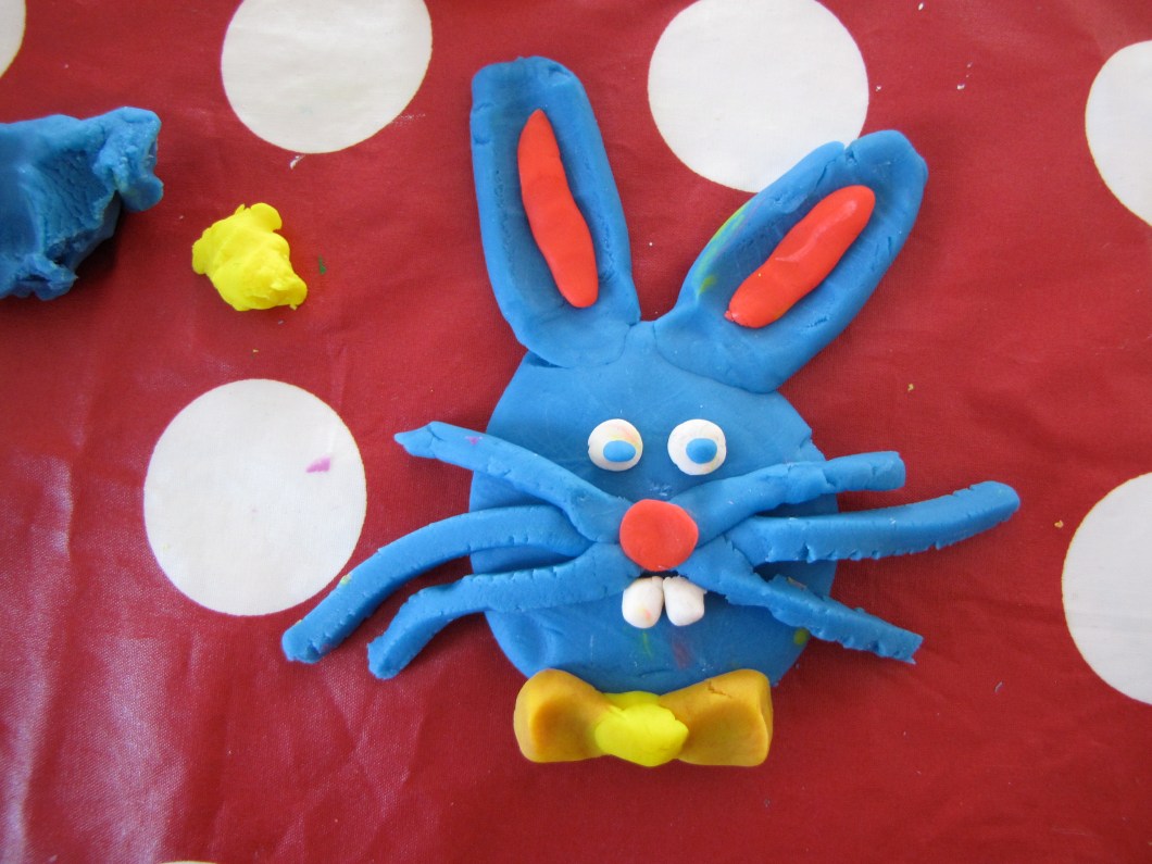 play dough bunny