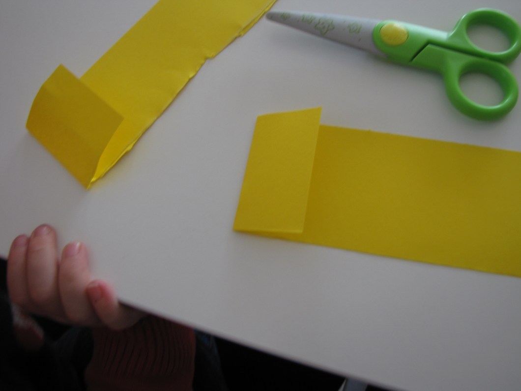 fold over a small part