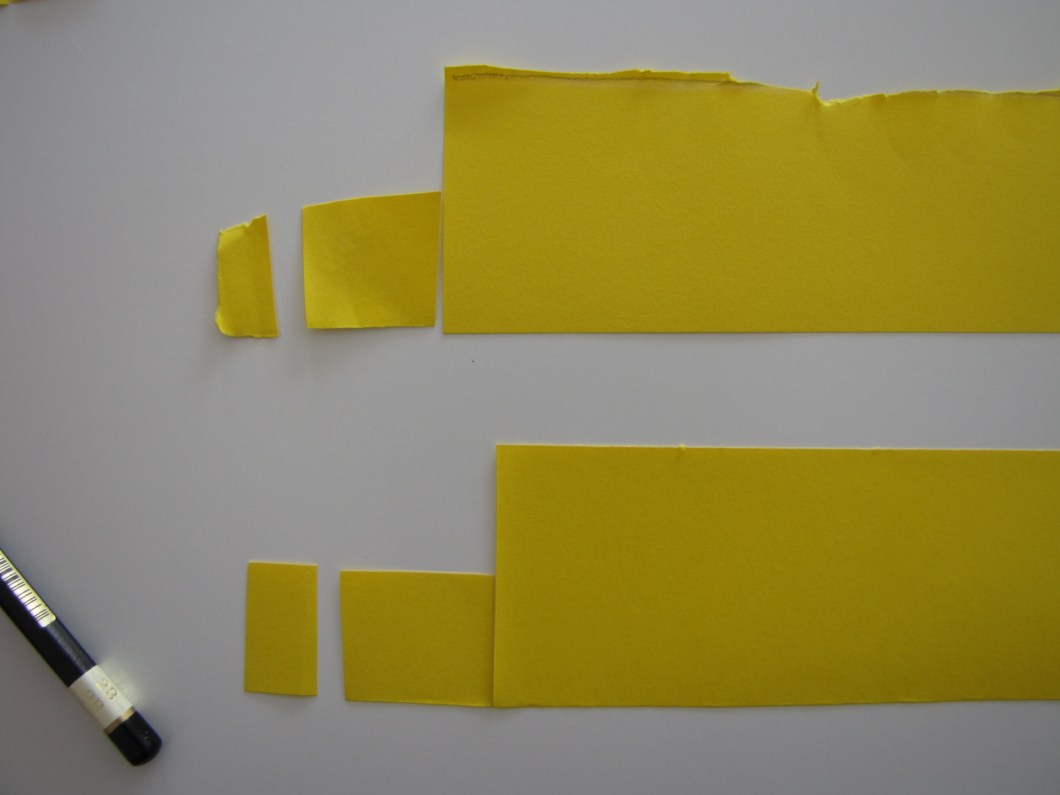 cut off the tip to make the front of the bus