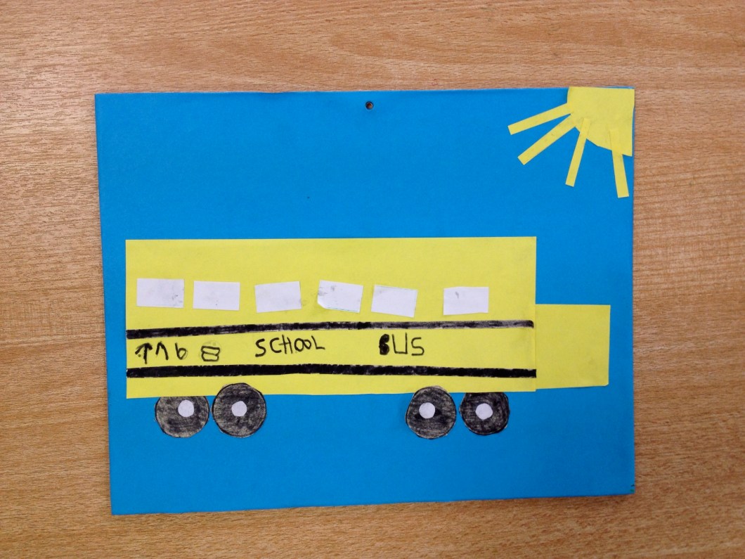 An American school bus, made by a student!