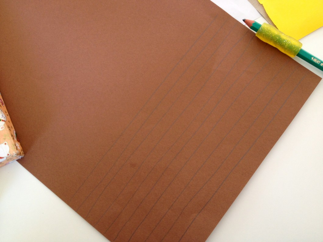 Make lines for your child to follow as he or she cuts