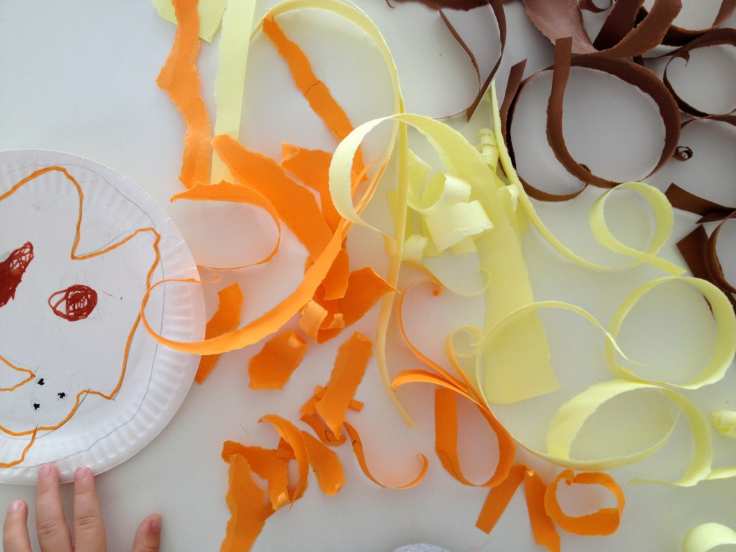 make a lot of strips in order to create a lovely mane