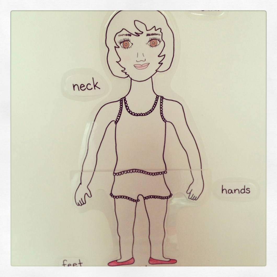 Paper doll by Learn and Play en Anglais