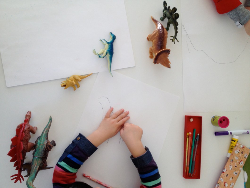 dinosaurs on our table