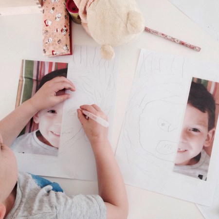 An easy ESL self portrait activity for kids