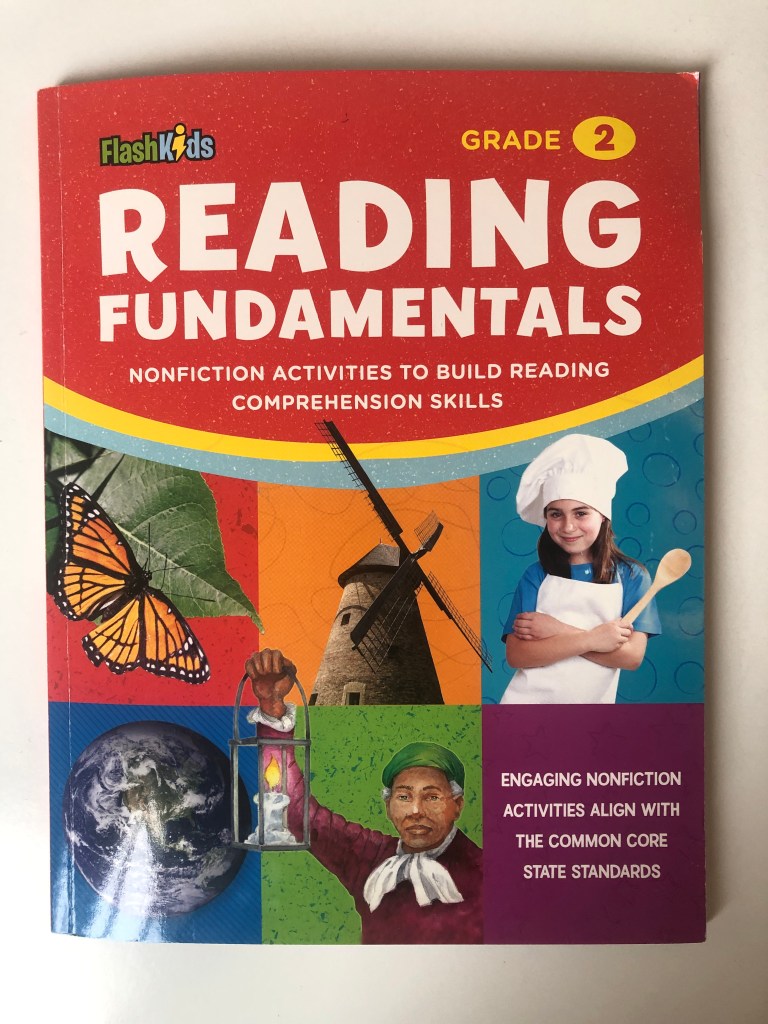 An ESL reading comprehension activity for kids using a FlashKids "Reading Fundamentals" workbook.